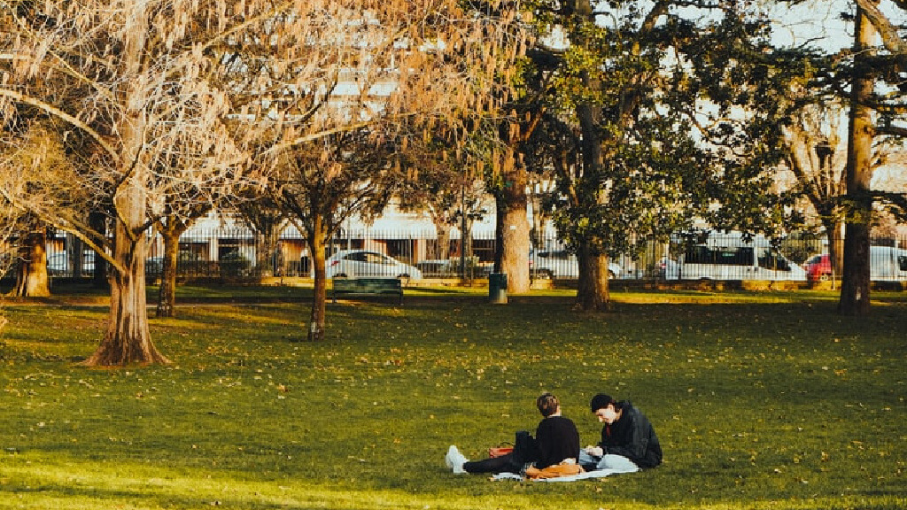Hangout in a park